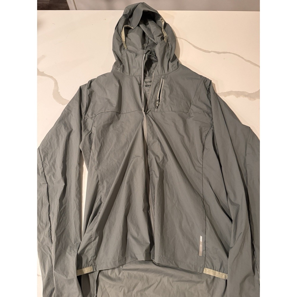 REI Co-op Junction Cycling Rain Womens Green Packable Waterproof Breathable Coat